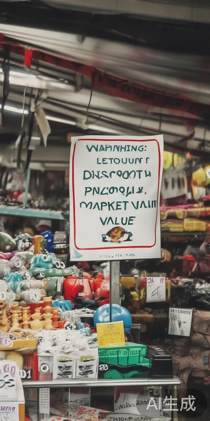 商品价格与市场价差异
*若某一商品价格明显低于市